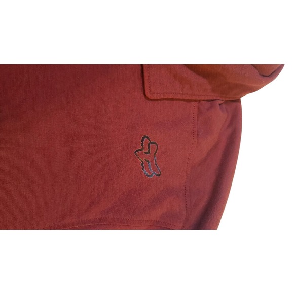 Fox Tech Tri Dry Brick Red Polo Shirt size X-Large Motocross Racing Casual - Picture 10 of 16